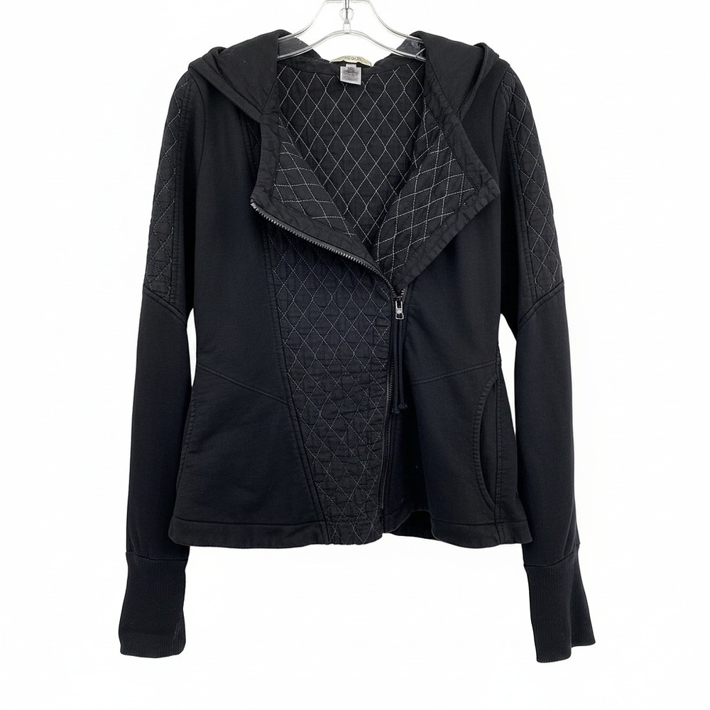 Prairie Underground Black Quilted Moto Utility Jacket | Womens S